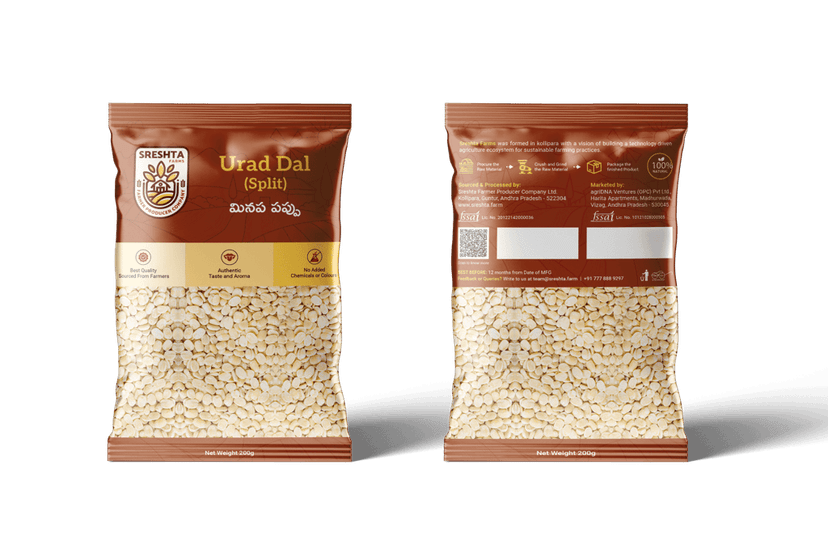 Sreshta Farms Split Urad Dal - 1kg view 2