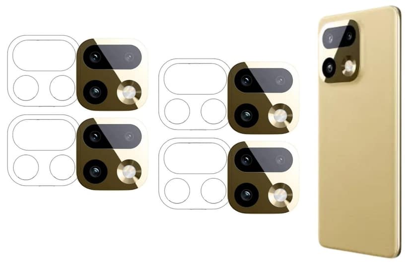 ISAAK Back Camera Lens Protector compatible for Realme 16 Pro Plus 5G (Pack of 4)