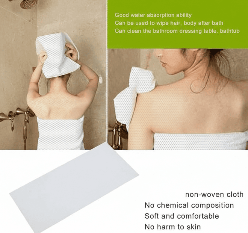 KUDIZE Non-Woven Disposable 40GSM Water Absorbent, Bath, Face and Body Towel for Travel, Spa, Parlor, Massage, Makeup Removal, Beauty, Hair & Home Care (25, 20X30 Inche) view 2