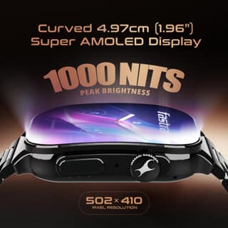 Fastrack Astor FS2 Pro Smart Watch, 1.96 AMOLED Display, 410 * 502 Pixel Resolution, SingleSync BT Calling, AI Voice Assistant, 100+ Sports Modes & Smartwatch Faces, Upto 5 Day Battery, IP68 Fastrack Astor FS2 Pro Smart Watch, 1.96 AMOLED Display, 410 *
