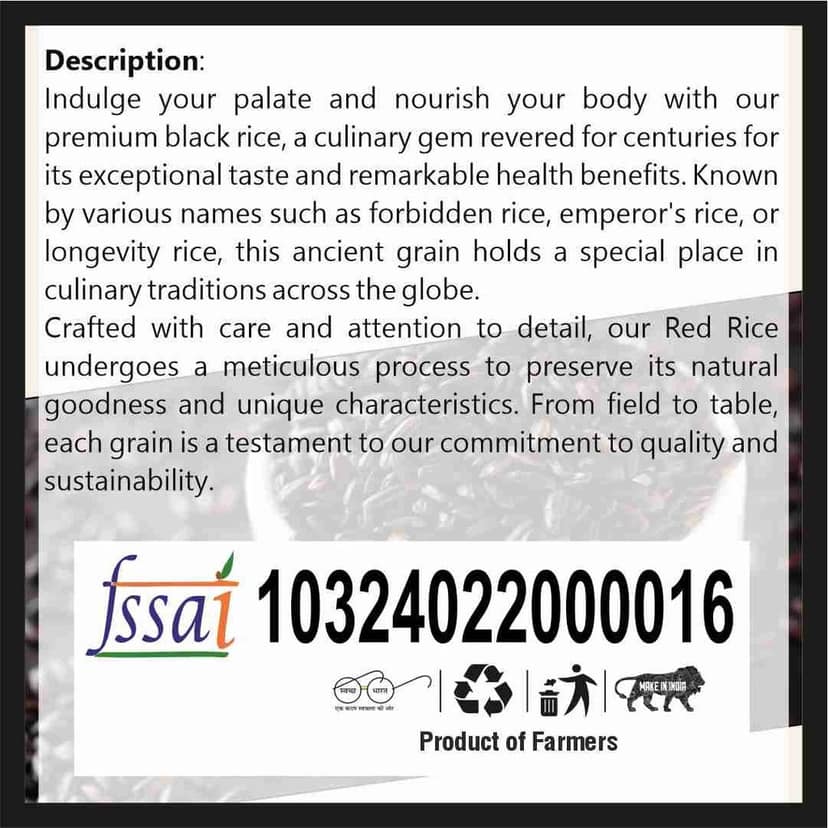 Black Rice (5 Kg) view 2