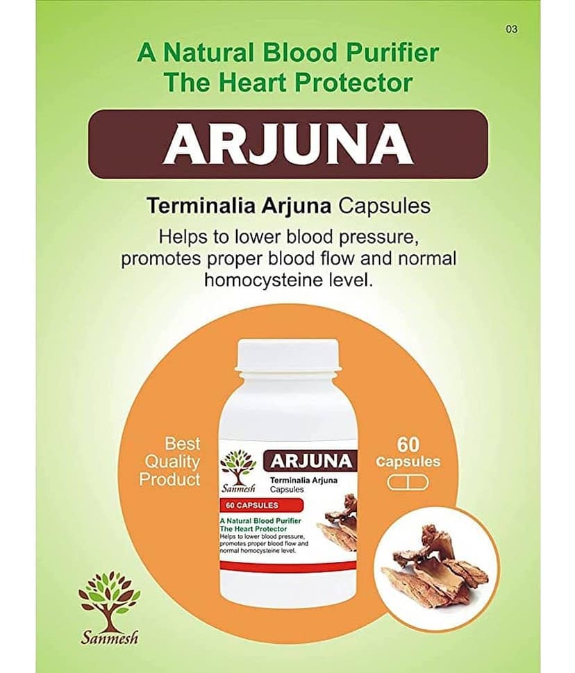 SANMESH AYURVEDIC ARJUNA 60 CAPSULE PACK OF 2