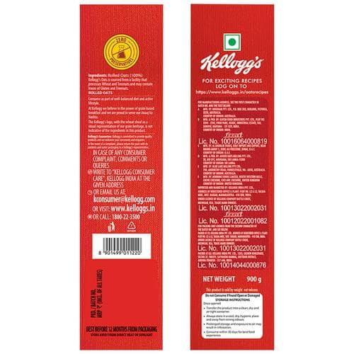Kellogg's Oats Trusted by Nutritionists, 900 gm view 2