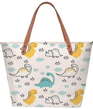 SAKWOODS Tote Bag Canvas Set of 1 ( White )