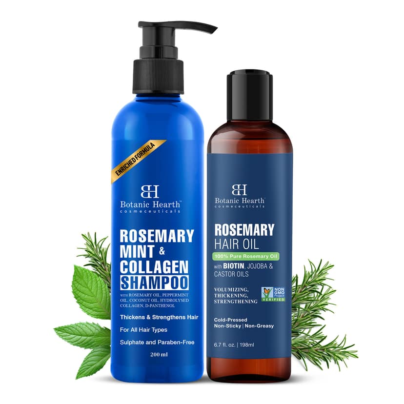 Rosemary Hair Oil & Shampoo Combo view 2