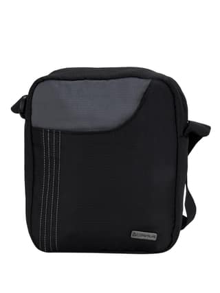 COSMUS Stitchwell Cross Body Sling Bag shoulder side bag multipurpose 10 inch Tablet COSMUS Stitchwell Cross Body Sling Bag shoulder side bag multipurpose 10 inch Tablet - BLACK & GREY