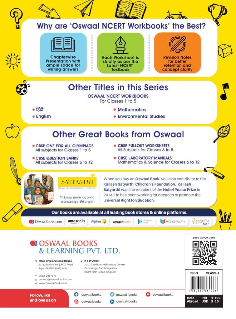 Oswaal NCERT Workbook Class 1 Hindi Saarangi (For Latest Exam) [Paperback] Oswaal Editorial Board view 2