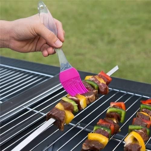 Three Secondz Silicone Spatula and Pastry Brush Set Special for CakeMixer,Grilling,Tandoor,Cooking,Baking,Glazing,BBQ,Oil Brush for Cooking view 2