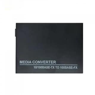 Media Converter Fast Ethernet 10/100Mbps RJ45 Port to 100Base-FX Single-Mode Fiber SMSF up to 20 Kms With Pair