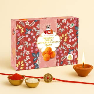 Lal Sweets Kesariya Motichur Laddoo - 400GM