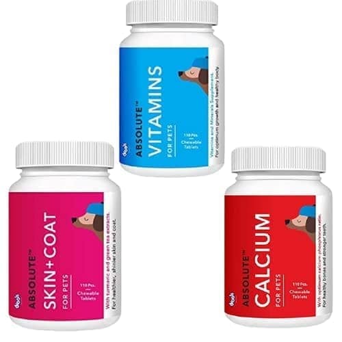 Absolute Vitamins-110 Pcs, Calcium-110 Pcs, Skin-Coat-110 Pcs with canine care perfume view 2