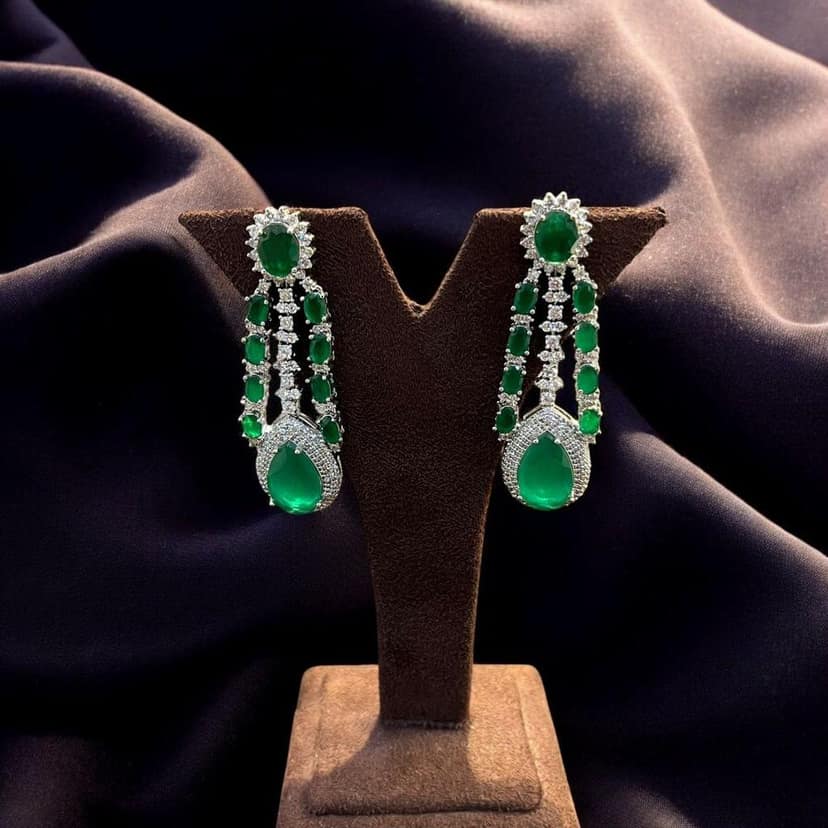 Forever Yours American Diamond Set - Majestic Bride By Dia Art Jewels view 2