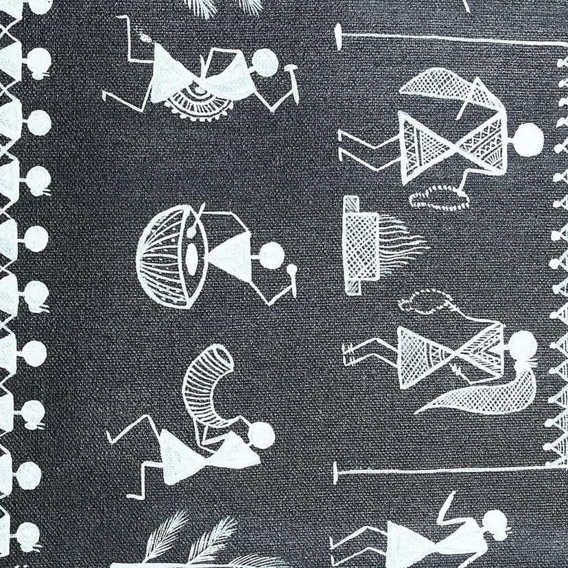 Garvi Gurjari (A Gujarat Govt Enterprise Black Warli Painting view 2
