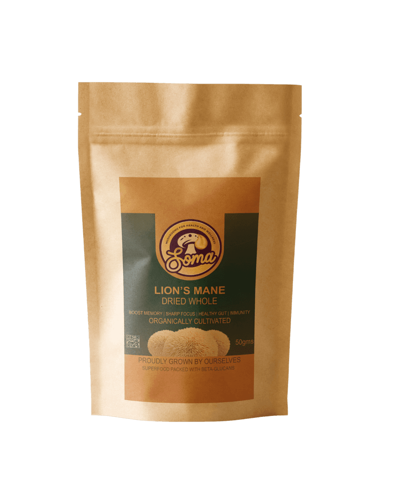 SomaShrooms Lion's Mane Natural Brain Power Booster