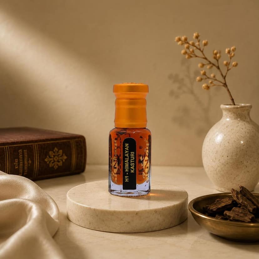 alnaqi frgarances Himalayan Kasturi 12ml - Himalayan Perfume Oil for Men, Premium Kasthuri Attar, No Alcohol Long Lasting Fragrance, Authentic Musk Scent view 2