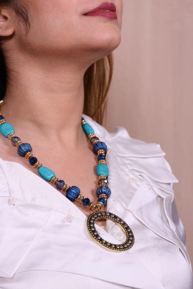 Multi Bead Necklace view 2