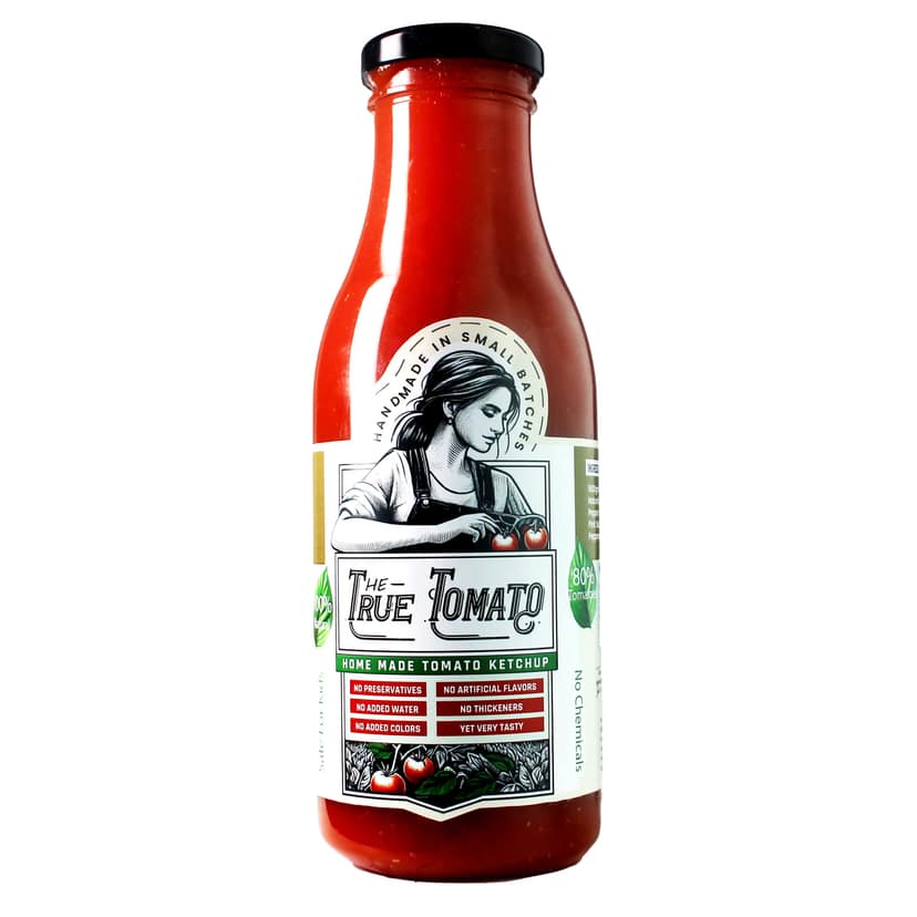The True Tomato : Pure Tomato Ketchup (Classic 550g)