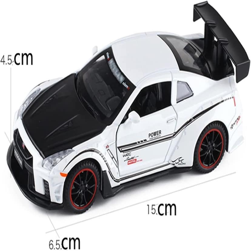 1:24 For Nissan GTR R35 Sports Car Alloy Model Car Kids Toys Car Diecasts Toy Vehicles Toy Cars Strong Pull back Sounds view 2