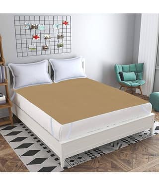 HomeStore-YEP - Blends Water Proof King Beige Mattress Protector