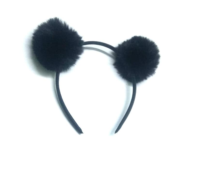 Nawani Pom Pom Fur Plastic Hairband Headband for Girls and Woman view 2