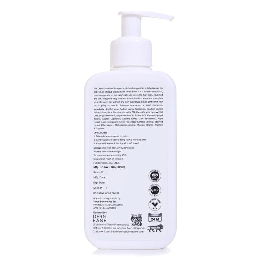 Dermease Baby Shampoo with Aloe Vera for Gentle Care view 2