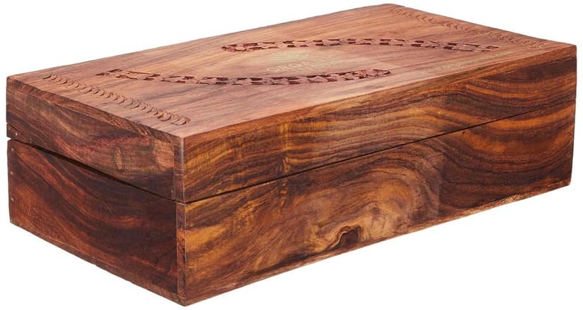 ORGANIC INDIA Tulsi Wooden Gift Box-100 Black Tea Bags,200 Grams view 2