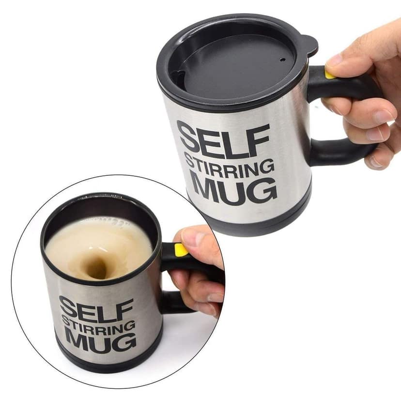 Store 4 Hope Self Stirring Coffee Mug Cup - Funny Electric Stainless Steel Automatic Self Mixing & Spinning Home Office Travel Mixer Cup Best Cute Christmas Birthday Gift Idea for Men Women view 2