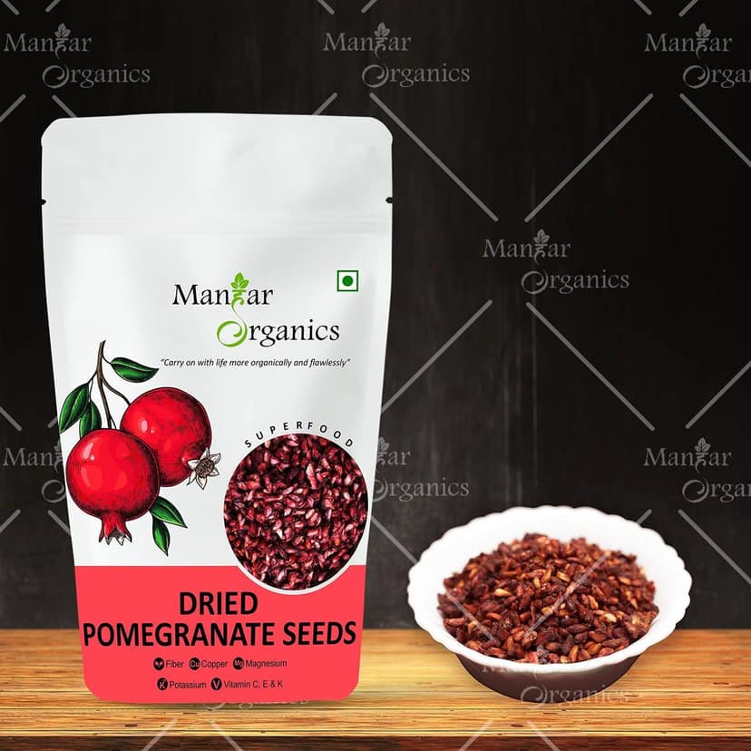 ManHar Organics Dried Pomegranate Seeds (Anardana/ Anar Beej) for Cooking / Immunity Booster / Beauty (250gm) view 2