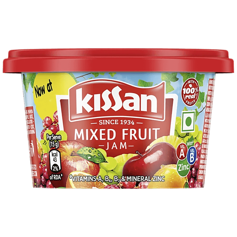 Kissan Mixed Fruit Jam, 90 G Box view 2