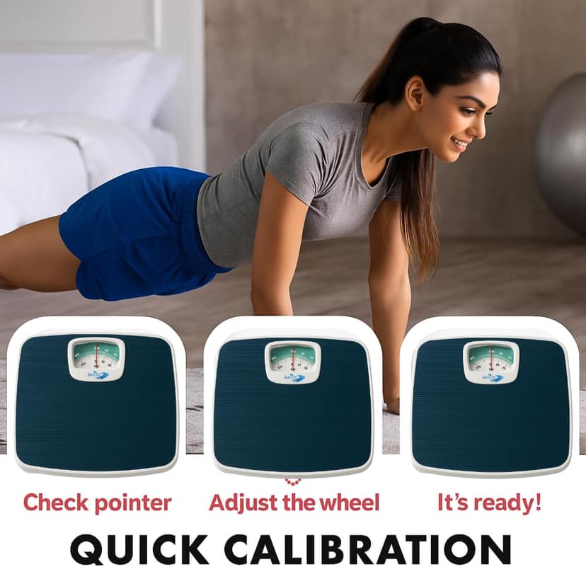 IONIX weight machine | Analog weight scale for human body, weighing machines for home gym, weight machine analog/machines for weight non digital,130 Kg capacity,Multicolor view 2