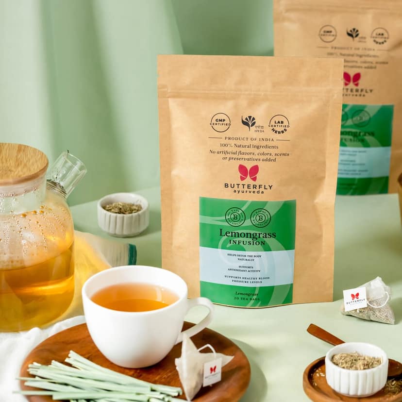 Lemongrass Herbal Infusion For Body Detox - 20 Tea Bags view 2