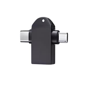 Flixx 2-in-1 OTG Adapter with Micro USB & Type-C Ports