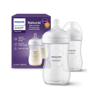Philips Avent Natural Response Baby Feeding Bottle - 260Ml Baby Milk Bottle Pack of 2, Bpa Free for Babies 3-6 Months, SCY903/02 Philips Avent Natural Response Baby Feeding Bottle - 260Ml Baby Milk Bottle Pack of 2, Bpa Free for Babies 3-6 Months, SCY903