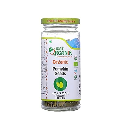 Just Organik Pumpkin Seeds 480 g, (4 x 120 g), 100% Organic view 2