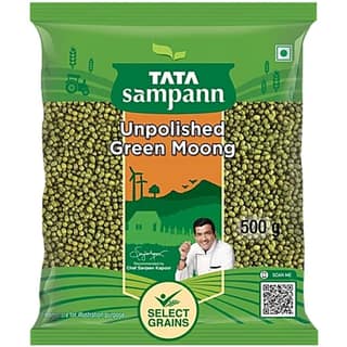 Tata Sampann Unpolished Green Moong Dal - Whole, 500 g - 500 gm - Five Unit