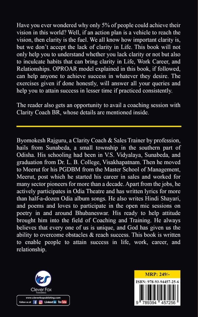 CLARITY: The unconventional guide to attaining ULTIMATE SUCCESS QUICKLY [Paperback] Byomokesh Rajguru view 2