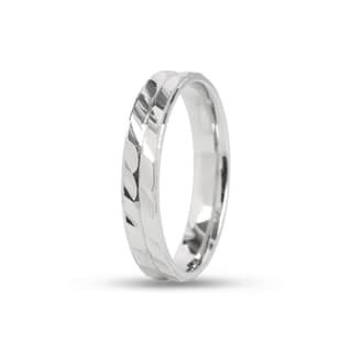 925 Sterling Silver Textured Band Ring for Men & Women | Classic Minimal Design | Daily Wear Ring I Weight - 2.89 gram