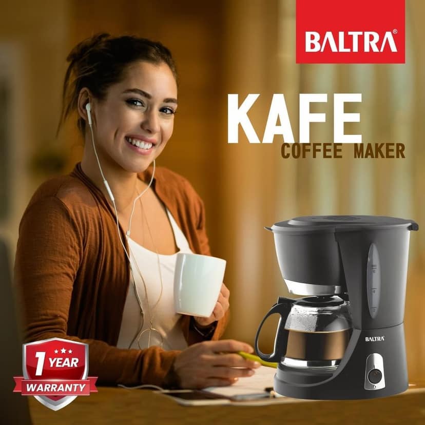 BALTRA KAFE coffee maker | Drip Espresso Coffee Machine For Home | 600W Drip Coffee Maker| 6-Cups Capacity | Anti-Drip Function | Dry Heat Protection | 1-Year Warranty view 2