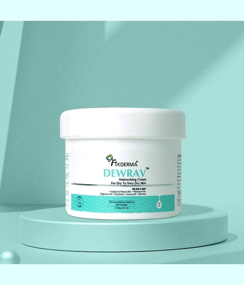 Fixderma Dewrav Moisturizing Cream for Face & Body Deeply Hydrates Dry to Very Dry Skin (250 g) view 2