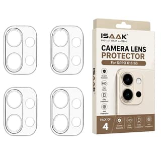 ISAAK Back Camera Lens Protector compatible for OPPO K13 5G (Pack of 4)
