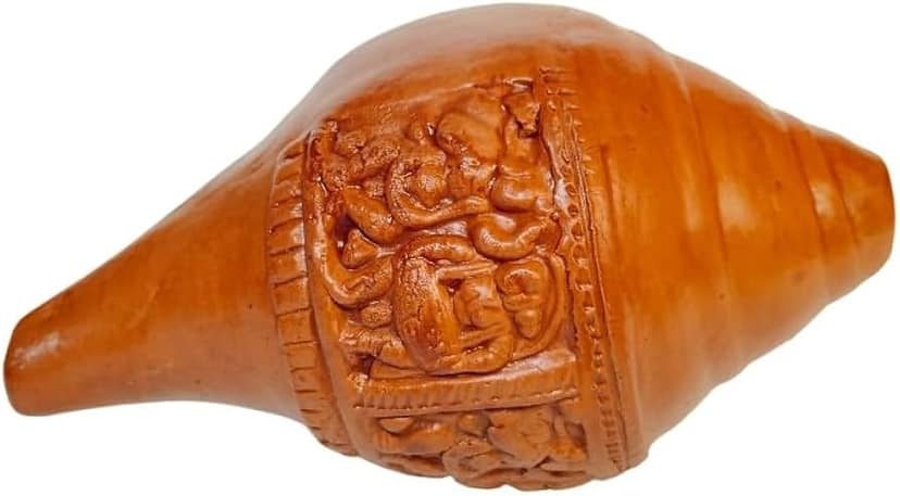 Terracotta Shankh Home Décor PUJA view 2