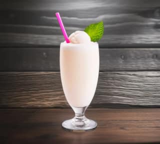 Litchi milkshake