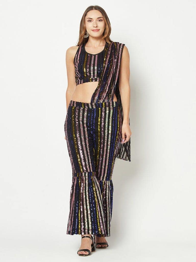 Multi-Color Embellished Jumpsuit view 2