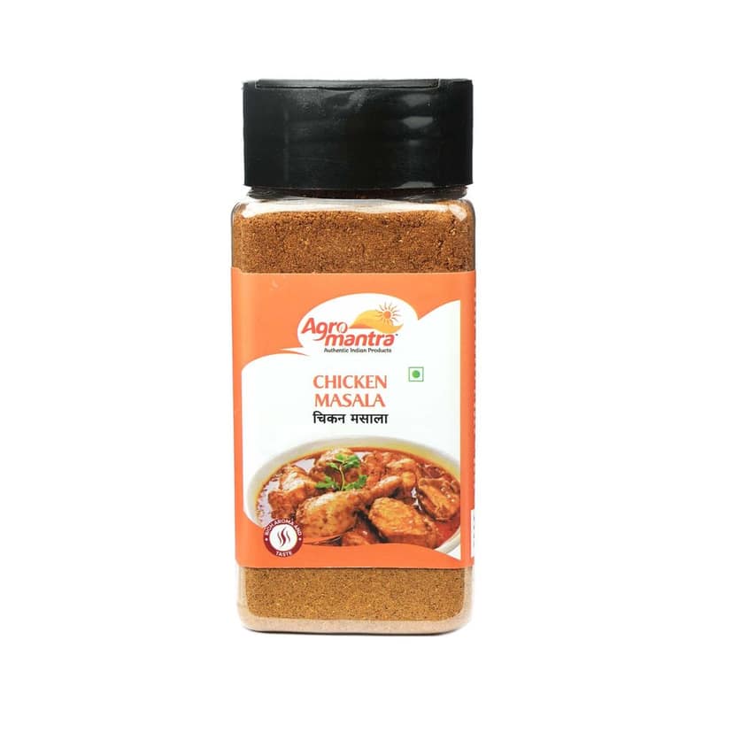 Agro Mantra Chicken Masala 100g | Authentic Indian Spice Blend | Ideal for Curries, Tandoori, & Biryani | Rich Flavor & Aroma | Handpicked Ingredients | Fresh & Preservative-Safe | Ready-to-Cook Indian Curry (pack of 2)