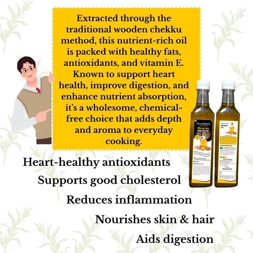 Sesame Oil - Cold Pressed view 2