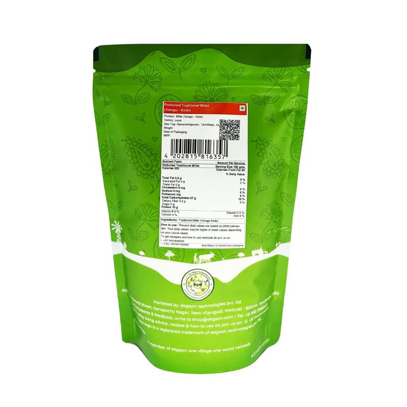 Parboiled Traditional Millet (Varagu - Kodo) 500 Gms view 2