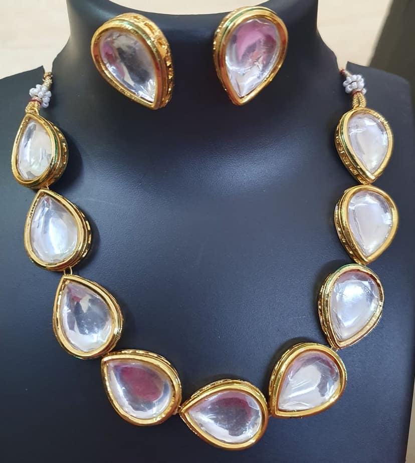 Kundan partywear Beautiful Necklace view 2