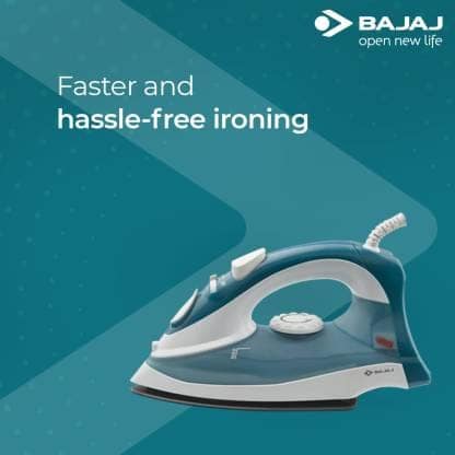 BAJAJ MX 3 Neo 1250 W Steam Iron (Blue, White) view 2