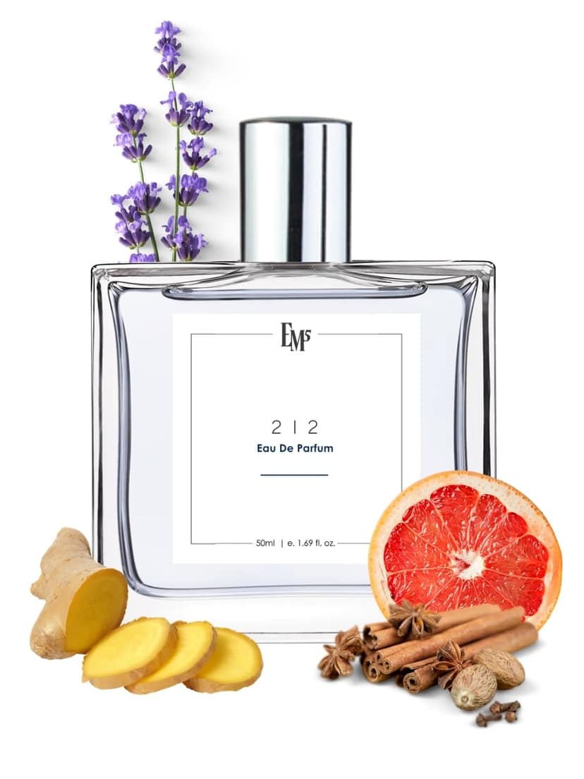 EM5 212 Perfume for Men | Aromatic Warm Spicy Tobacco Fragrance | Eau de Parfum Spray | Luxury Gift for Him EM5 212 Perfume for Men | Aromatic Warm Spicy Tobacco Fragrance | Eau de Parfum Spray | Luxury Gift for Him - Clear / 50 ml