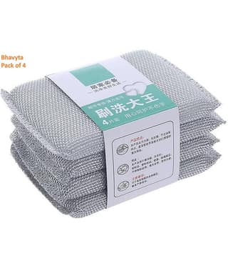 BHAVYTA COSMETIC Sponge Scrubber pad Stainless Steel Scrub Pad